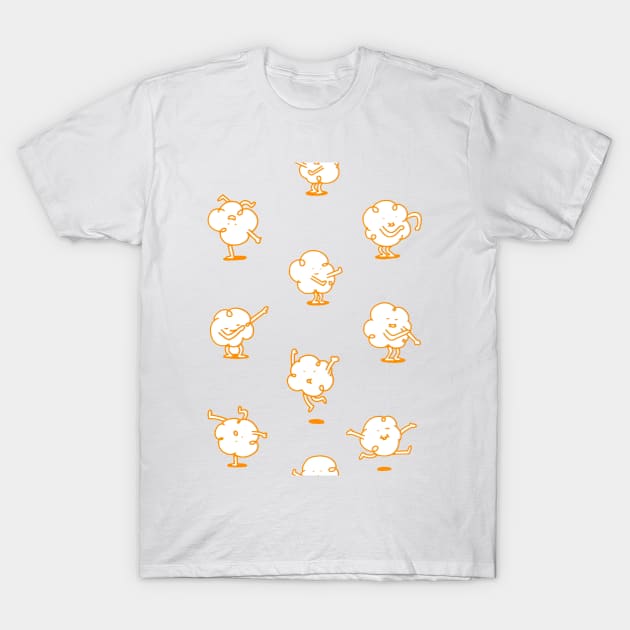 Dancing popcorn T-Shirt by mathiole